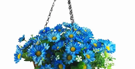 Product: Artificial Flowers Hanging Basket