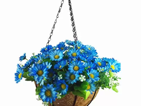 Product: Artificial Flowers Hanging Basket