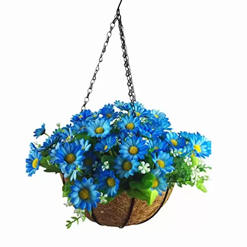 Product: Artificial Flowers Hanging Basket