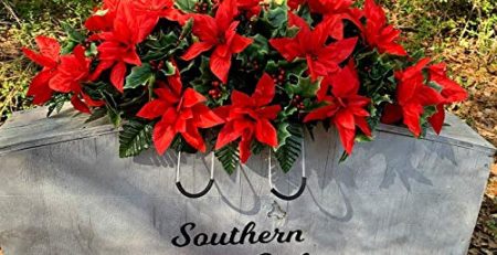Product: Headstone Saddle Flower Arrangements