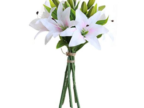 Product: Artificial Lilies – Vibrant Silk Flowers for Elegant Home and Office Décor