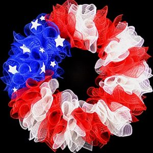 fourth of july wreath american flag 4th of july decor patriotic red white blue 0