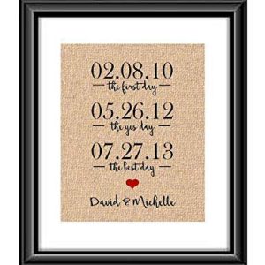 the first day the yes day the best day anniversary gift for wife anniversary gift for couple valentines day gift for wife important dates personalized wedding gift wedding decor ideas 0