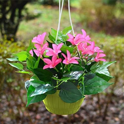 Silk Flower Hanging Baskets