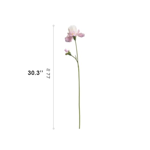 Silky Flower Store Artificial Iris Flowers, Real Touch Silk Faux Florals, Long Stem Decorative Bouquet, 77cm 1 1 Product: KFIMSDHJ Flores 3pcs Artificial Iris Flowers Real Touch Long Stems Iris Flower Fake Silk Artificial German Iris Faux Flower for Living Room Dining Table Porch Decoration Office Restaurant