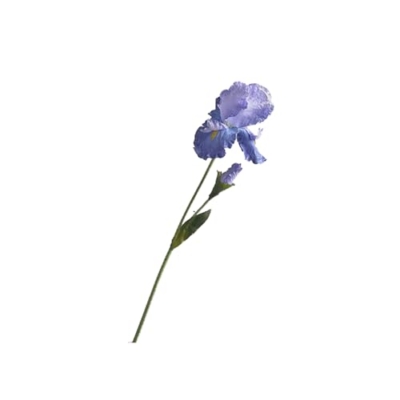 Product: KFIMSDHJ Flores 3pcs Artificial Iris Flowers Real Touch Long Stems Iris Flower Fake Silk Artificial German Iris Faux Flower for Living Room Dining Table Porch Decoration Office Restaurant
