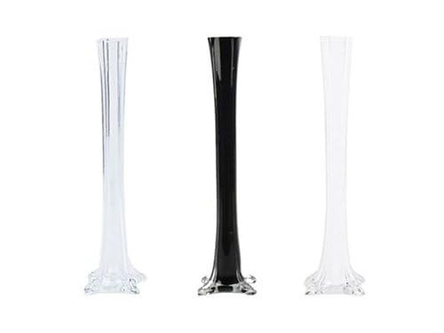 Product: LACrafts 16" Glass Eiffel Tower Vases - 12 Pack - Clear
