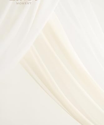 Silky Flower Store Artificial Wedding Arch Flowers Kit, White Sage Silk Floral Decor, Chiffon Drapes, 4 Piece Set, 20.5cm 13 13 Product: Ling's Moment Artificial Wedding Arch Flowers Kit Pack of 4, 2pcs Hanging Silk Flowers Arrangement 2pcs Chiffon Drapes Ceremony Spring Fake Rose Arbor Backdrop White Sage Floral Party Outdoor Decor