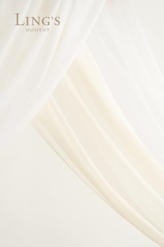 Silky Flower Store Artificial Wedding Arch Flowers Kit, White Sage Silk Floral Decor, Chiffon Drapes, 4 Piece Set, 20.5cm 5 5 Product: Ling's Moment Artificial Wedding Arch Flowers Kit Pack of 4, 2pcs Hanging Silk Flowers Arrangement 2pcs Chiffon Drapes Ceremony Spring Fake Rose Arbor Backdrop White Sage Floral Party Outdoor Decor