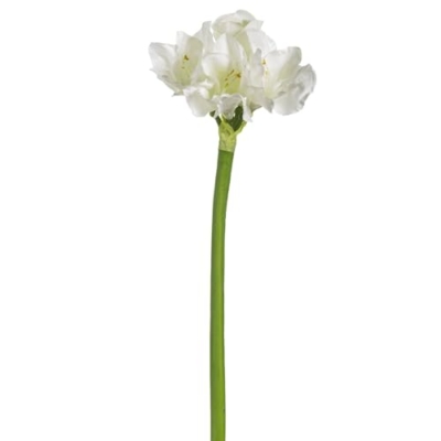Product: 30" Real Touch Silk Amaryllis Flower Stem -White (Pack of 6)