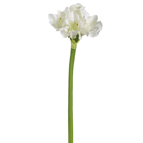 30" Real Touch Silk Amaryllis Flower Stem -White (Pack of 6) - Artificial Flower Arrangements Product: 30" Real Touch Silk Amaryllis Flower Stem -White (Pack of 6)