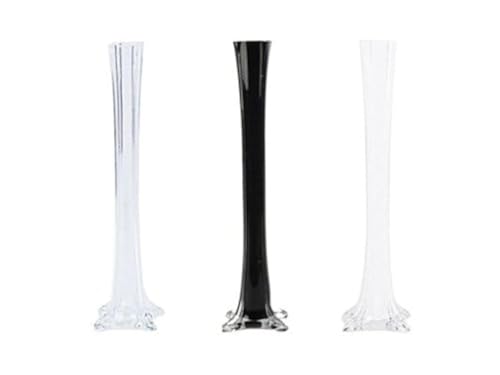 Product: LACrafts 16" Glass Eiffel Tower Vases - 12 Pack - Clear
