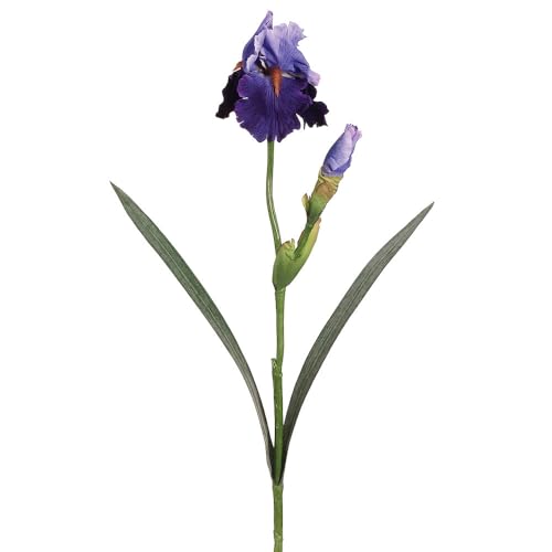 28" Silk Bearded Iris Flower Spray -Purple/Blue (Pack of 12) - Artificial Flower Arrangements Product: 28" Silk Bearded Iris Flower Spray -Purple/Blue (Pack of 12)