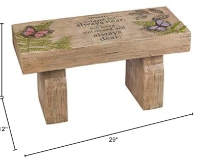 Product: New Creative Those We Love Memorial Outdoor Garden Decor | Butterflies & Ferns | Furniture for Patio Porch Lawn Park Deck Gravesite | Loss of Loved One | Pet Dog Cat