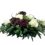 Product: Elegant Red and Ivory Rose Artificial Flowers for Grave Decorations - Long-Term Storage Funeral Tribute by lianBangSeaHorse