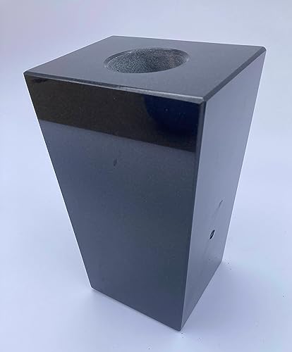 Product: Upstate Stone Works Granite Vase 5x4x9 Jet Black (All Polished)