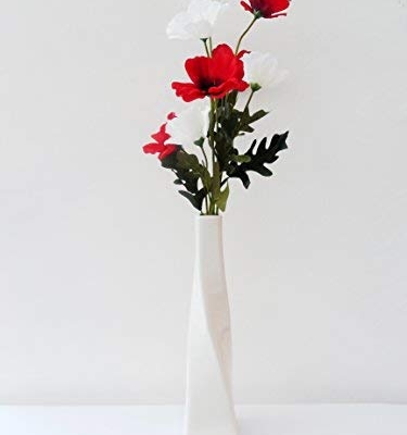 Silky Flower Store Artificial Red Poppy Stems, 10 Pack Wild Flowers with Leaves, 4 Heads Each, 45cm 14 14 Product: 10 x Red Poppy Stems 45cm Artificial Flowers 4 Flower Heads per Stem Wild Red Poppies with Leaves