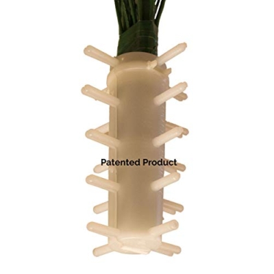 Product: Sympathy Silks Artificial Cemetery Flowers – Realistic Vibrant Roses, Outdoor Grave Decorations - Non-Bleed Colors, and Easy Fit - 1 Lime Mum and Lavender Rose Bouquet
