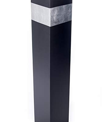 Product: Green Floral Crafts Rectangle Tall Floor Vase 27-inch - Handcrafted for Home Decor, Dried Flower Branches. Artificial Floral Arrangements - Ideal for Living Room Decoration - Black with Silver Accent