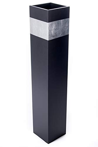 Green Floral Crafts Rectangle Tall Floor Vase 27-inch - Handcrafted for Home Decor, Dried Flower Branches. Artificial Floral Arrangements - Ideal for Living Room Decoration - Black with Silver Accent - Artificial Flower Arrangements Product: Green Floral Crafts Rectangle Tall Floor Vase 27-inch - Handcrafted for Home Decor, Dried Flower Branches. Artificial Floral Arrangements - Ideal for Living Room Decoration - Black with Silver Accent