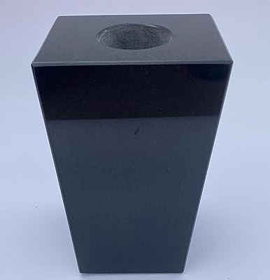 Product: Upstate Stone Works Granite Vase 5x4x9 Jet Black (All Polished)