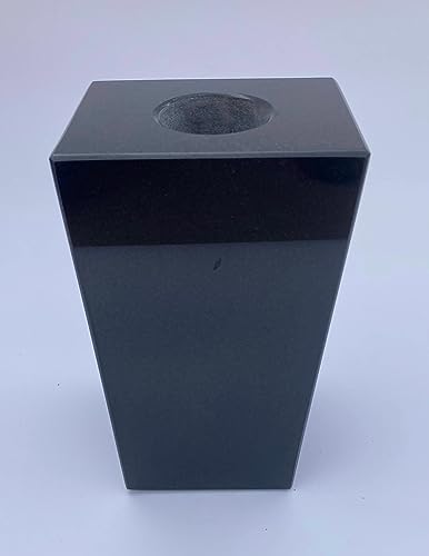 Product: Upstate Stone Works Granite Vase 5x4x9 Jet Black (All Polished)