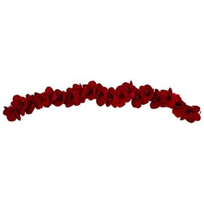 Product: Nearly Natural 4549 5' Amaryllis Silk Garland, Red