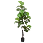 Product: Artificial Fiddle Leaf Fig Tree 6ft, Large Faux Plant Fake Ficus lyrata Silk Trees with Pot for Indoor Outdoor House Living Room Office Home Decor