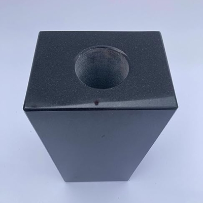 Product: Upstate Stone Works Granite Vase 5x4x9 Jet Black (All Polished)