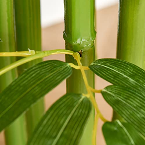 Product: HOMCOM 4.5FT Artificial Bamboo Tree, Decorative Faux Plant in Nursery Pot for Indoor or Outdoor Decor