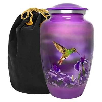 Product: Trupoint Memorials Urns for Human Ashes Adult Female and Male, Decorative Burial Urn, Funeral Cremation Urns for Women and Men - Large Hummingbird