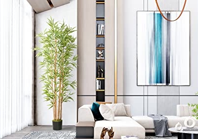Product: Joyplants Artificial Bamboo Tree, 5ft Fake Bamboo Silk Plant with Basket, Tall Faux Trees in Pot for Restaurant Home Office Decoration