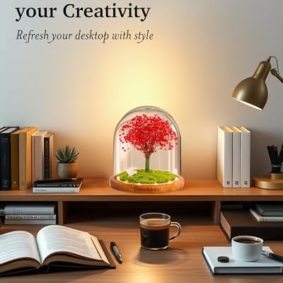 Product: Tree of Life. Handmade Preserved Flower. Eternal Flower. Immortalized Ecuadorian Flower (Red)