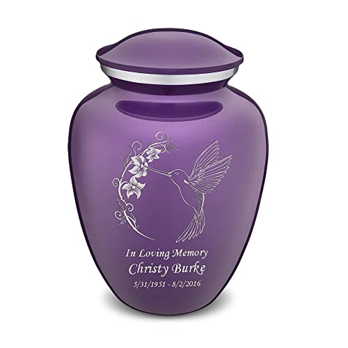 Geturns Embrace Adult Personalized Humming Bird Cremation Urns for Human Ashes I Large Purple Funeral Urn for Men and Women I 200 lbs - Artificial Flower Arrangements Product: Geturns Embrace Adult Personalized Humming Bird Cremation Urns for Human Ashes I Large Purple Funeral Urn for Men and Women I 200 lbs