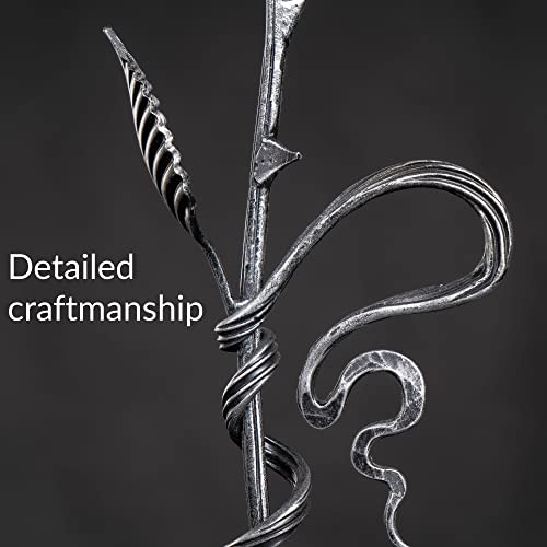 Silky Flower Store Hand Forged Metal Rose Iron Anniversary Flower, Decorative Stand, Wedding Gift for Her, 29cm 2 2 Product: Hand Forged Metal Rose - Iron Anniversary Flower with Decorative Stand - 6th/11th Year Wedding Gift for Her