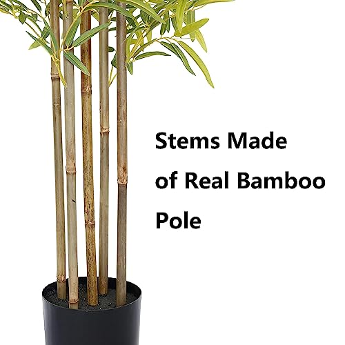 Product: Happygrill Artificial Bamboo Tree, Greenery Plants in Nursery Pot, Decorative Fake Trees Artificial Trees for Home Decor Indoor,Office, Entryway, 5Ft High
