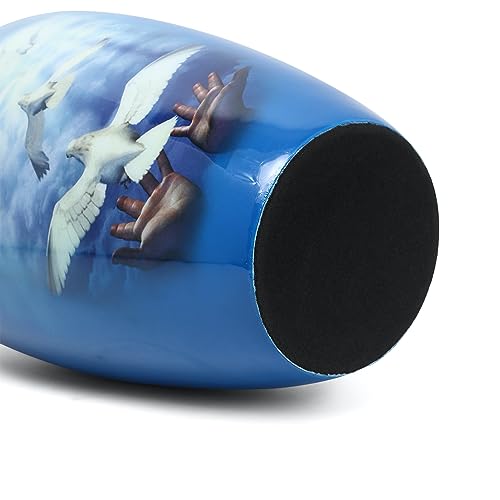 Product: THE ASCENT MEMORIAL Blue Urn for Human Ashes Adult Male Female | Large Cremation Urn | Handcrafted Funeral Small Keepsake Vial | 2 Velvet Carry Bags for Urns & Keepsakes