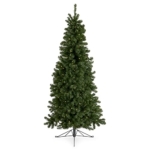 Product: Home Heritage Half Pine 7 Foot Pre-Lit Artificial Christmas Tree Holiday Decor with 150 Warm White LED Lights and Stand, Green