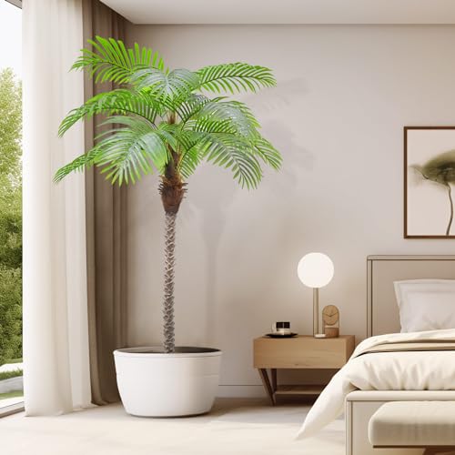 Product: AnTing Artificial Palm Trees 6.5ft Tall Fake Tree for Outside, 78in 15Leaves Large Palm Trees for Patio Pool Home Office Decor【Increased UV Protection】（2 Pack）