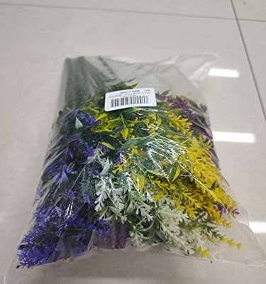 Silky Flower Store Artificial Lavender Flowers, UV Resistant Outdoor Faux Shrubs, 12 Bundles, Mixed Color, 35cm 25 25 Product: Homcomodar Artificial Lavender Flowers 12 Bundles UV Resistant Outdoor Flower Fake Plastic Outdoor Plants Bush Faux Shrubs Outdoor Garden Yard Hanging Decoration(Mixed Color)