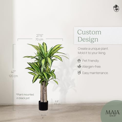 Product: Maia Shop 3.9ft Dracaena Artificial Plant, Fake Plants for Home Decor, Artificial Plants Indoor