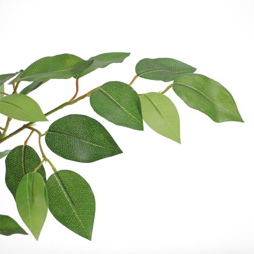 Product: Nafresh Tall UV Resistant Ficus Tree Artificial，6ft(72in) Faux Ficus Tree with Realistic Smooth and Shiny Leaves， Fake Trees Indoor Outdoor for Home Office Living Room Bedroom Foyer Porch Decor.