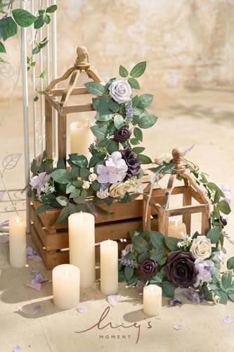 Silky Flower Store Lavender Purple Artificial Flower Garland, 6 Pack 2ft Faux Lilac Wedding Aisle Decor, 12ft 183cm 1 1 Product: Ling's Moment 6Pack 2ft Artificial Flowers Garland Lavender Purple Lantern Flower Centerpieces Lilac Wedding Aisle Decor Chair Flowers Arch Floral for Signs DIY Table Wall Window Cake Decoration