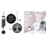 Product: Sympathy Wind Chimes, Memorial Pink Suncatcher Gifts for Loss of Loved One, Bereavement Grief Box for Loss of Pet Dog Mom Father Husband Son Daughter