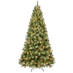 Product: 8FT Prelit Christmas Tree - Premium Artificial Xmas Tree with 500 Lights & 1460 Branch Tips for Holiday Home Decoration