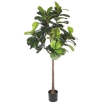 Product: ​Realead 5ft Fiddle Leaf Fig Tree Artificial - Large Fake Fig Leaf Tree with 78 Leaves - Tall Faux Plants in Plastic Nursery Pot for Modern Home Office Living Room Indoor Decor