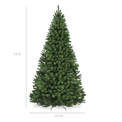 Silky Flower Store Artificial Christmas Tree, Best Choice Products Unlit Realistic Spruce, Dense Branches, Metal Base, 7.5ft 6 6 Product: Best Choice Products Artificial Christmas Tree, 7.5ft Premium Unlit Realistic Spruce Holiday Décor w/Dense Branches, Easy Assembly, Metal Base
