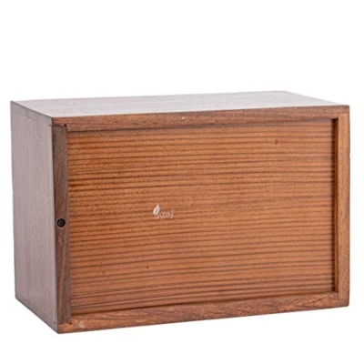 Product: INTAJ Cremation Urn for Human Ashes Adult Male Female - Tree of Life Wooden Box Urn for Ashes - Handmade Decorative Funeral Urn (Customised Tree Birds, L (9x6x5) 185 Cu/in)
