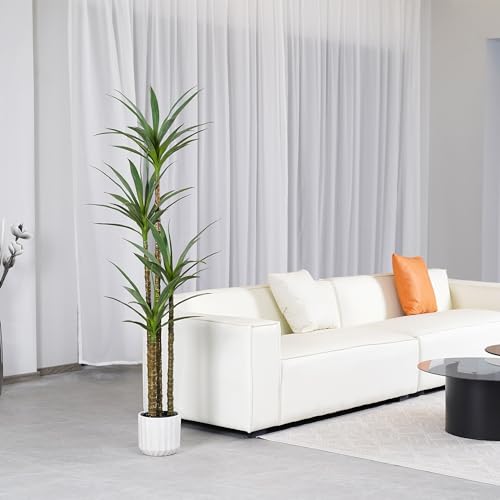 Silky Flower Store ProDeco Artificial Agave Yucca Tree, 6Ft Fake Plant 4 Heads Indoor Outdoor Floor Potted Decor, 6Ft 4 4 Product: ProDeco Artificial 6Ft Agave Yucca Trees Large Tall Fake Plants with 4 Heads Floor Silk Faux Potted Plants for Home Living Room Bedroom Office Decor Indoor Outdoor…
