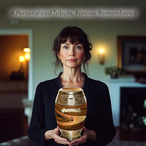 Silky Flower Store Highway to Heaven Cremation Urn for Ashes, Adult Male Personalized Human Ashes, Biker Sunset Memorial Urn, 20.5cm 4 4 Product: Highway to Heaven Cremation Urn for Ashes Adult Male - Beautifully Handcrafted & Personalized Cremation Urns for Human Ashes Adult Man